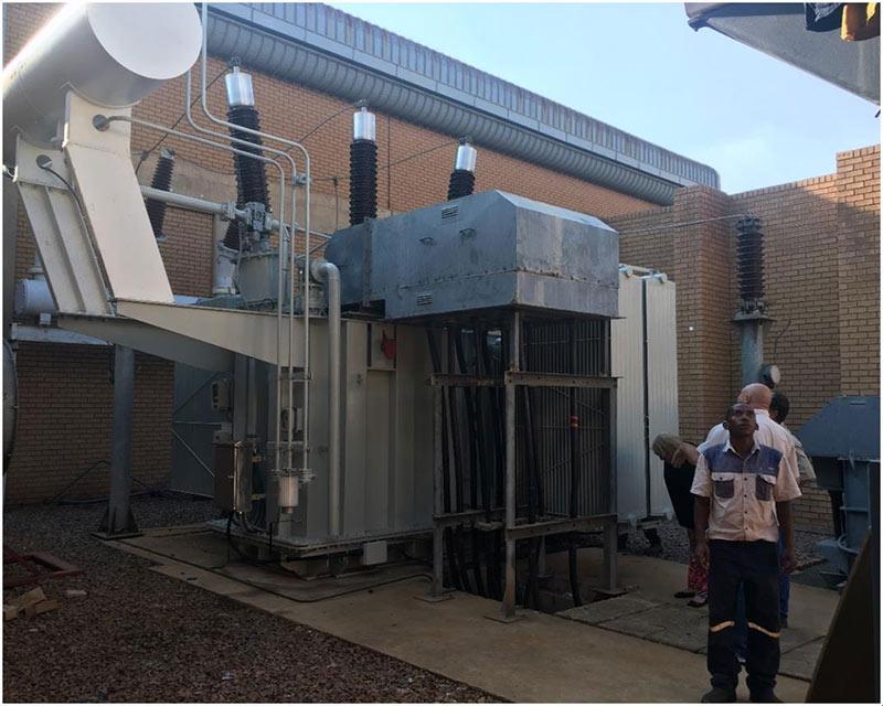 25 MVA 132/11 kV transformer with OLTc inSouth Africa