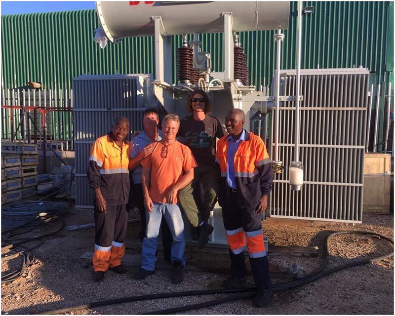 6.3 MVA 33/33 kV transformer with OLTC inZimbabwe